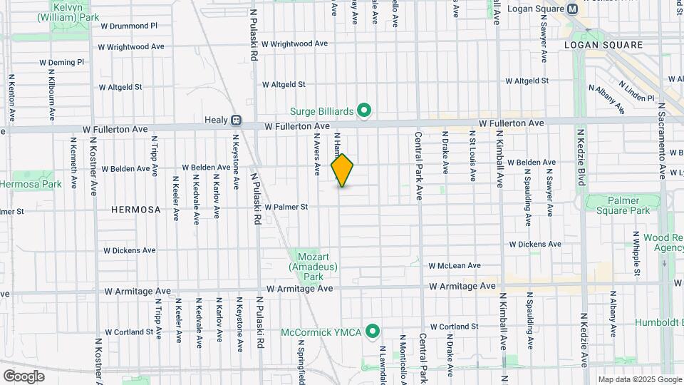 2223 N Hamlin Ave Map and Location Details