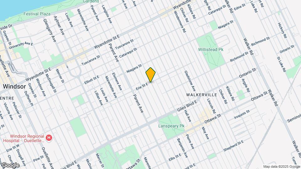1093 Erie St E Map and Location Details
