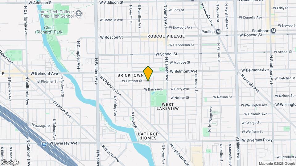 2103 W Fletcher St, Unit 2 Map and Location Details