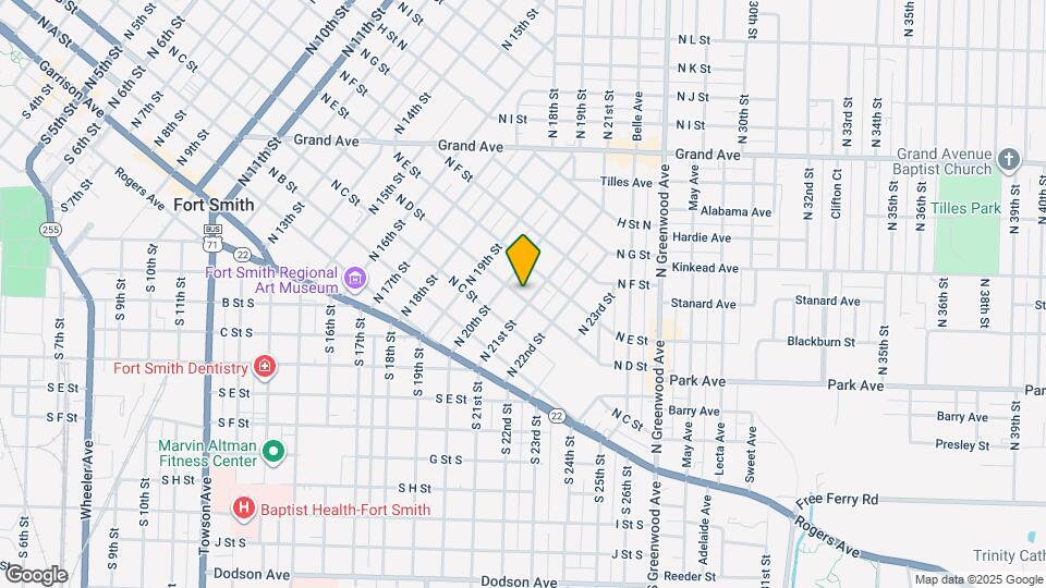 2013-2015 N D St Map and Location Details