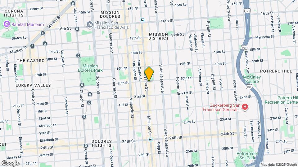 3491 20th St Map and Location Details