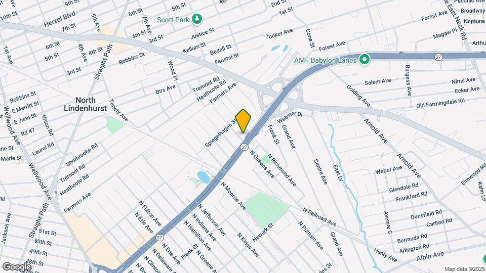 927 N Queens Ave Map and Location Details