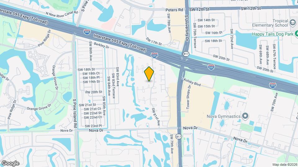 1925 SW 81st Terrace Map and Location Details