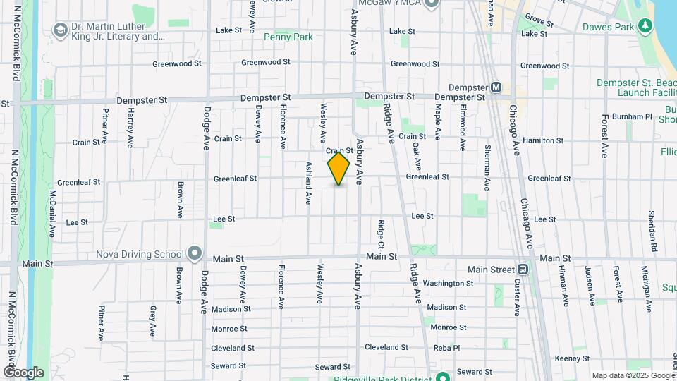 1031 Wesley Ave, Unit 1 Map and Location Details