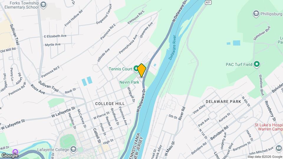 608 N Delaware Dr Map and Location Details