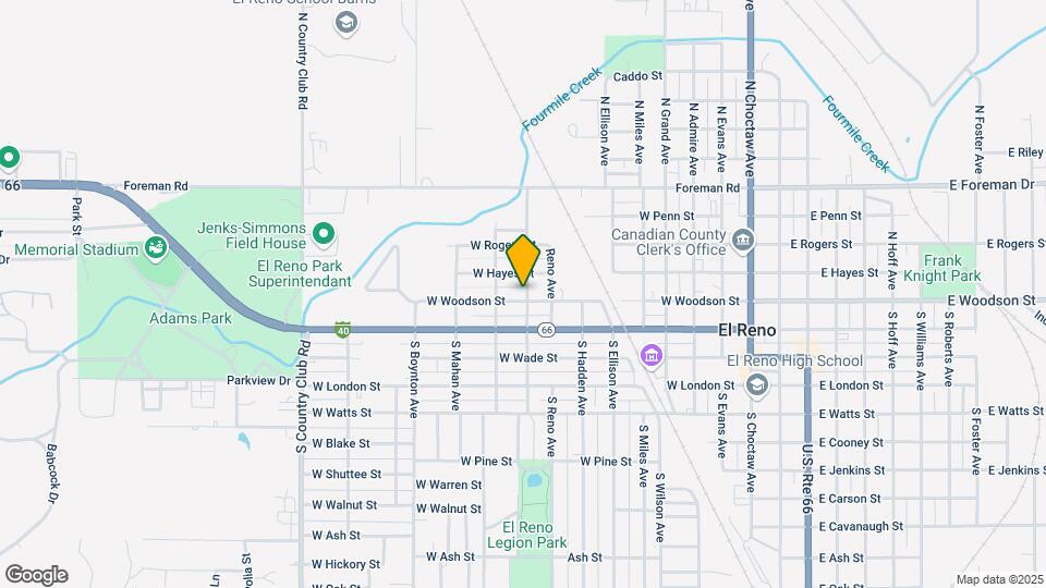 1000 W Woodson St Mapa y Detalles de la Ubicación