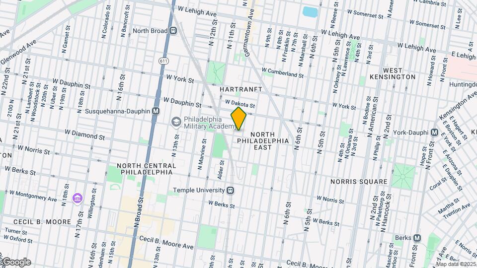 935 W Susquehanna Ave Mapa y Detalles de la Ubicación