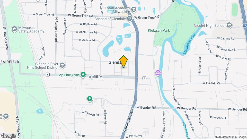 6434 N Willow Glen Ln Map and Location Details