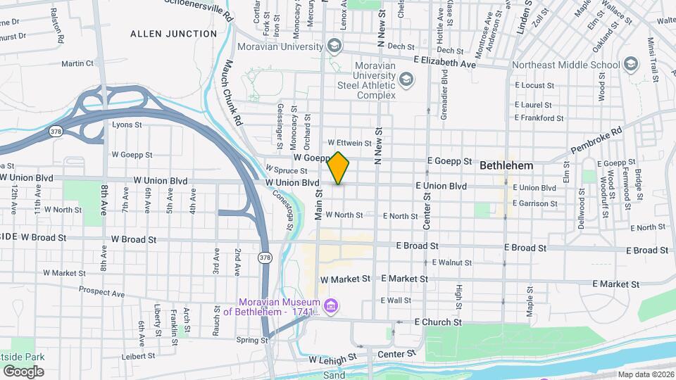 61 W Union Blvd Map and Location Details