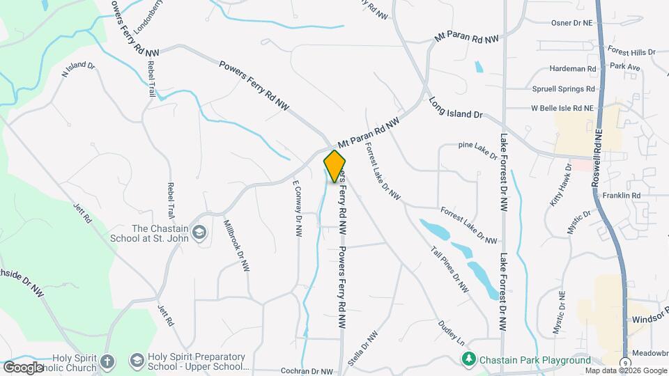 4820 Powers Ferry Rd NW Map and Location Details
