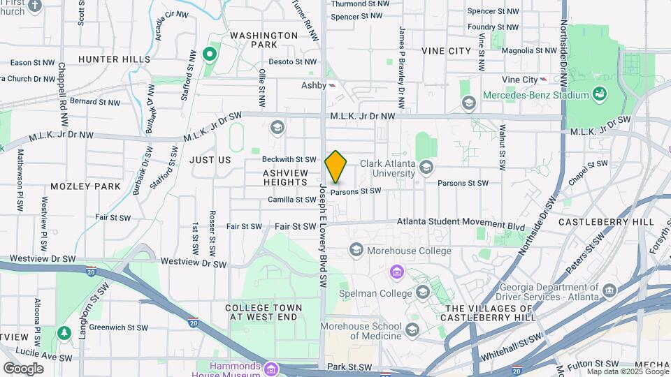 893 Parsons St SW Mapa y Detalles de la Ubicación