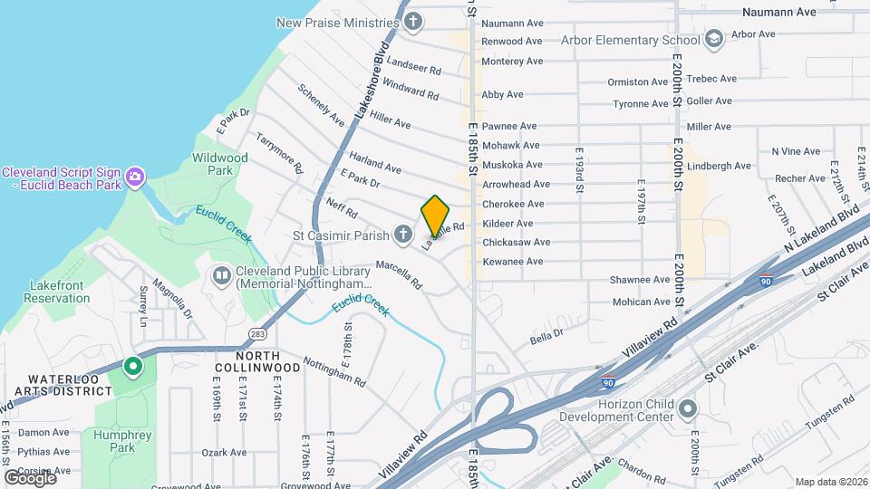 18214 La Salle Rd Map and Location Details