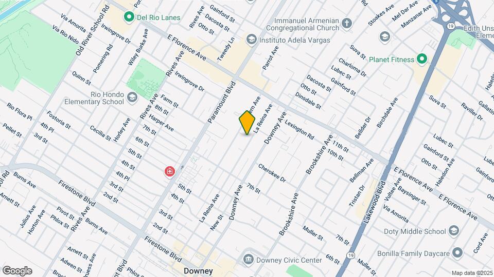 10401 La Reina Ave Mapa y Detalles de la Ubicación