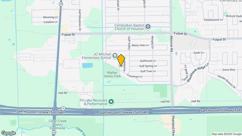 10935 Gulfdale Dr Map and Location Details