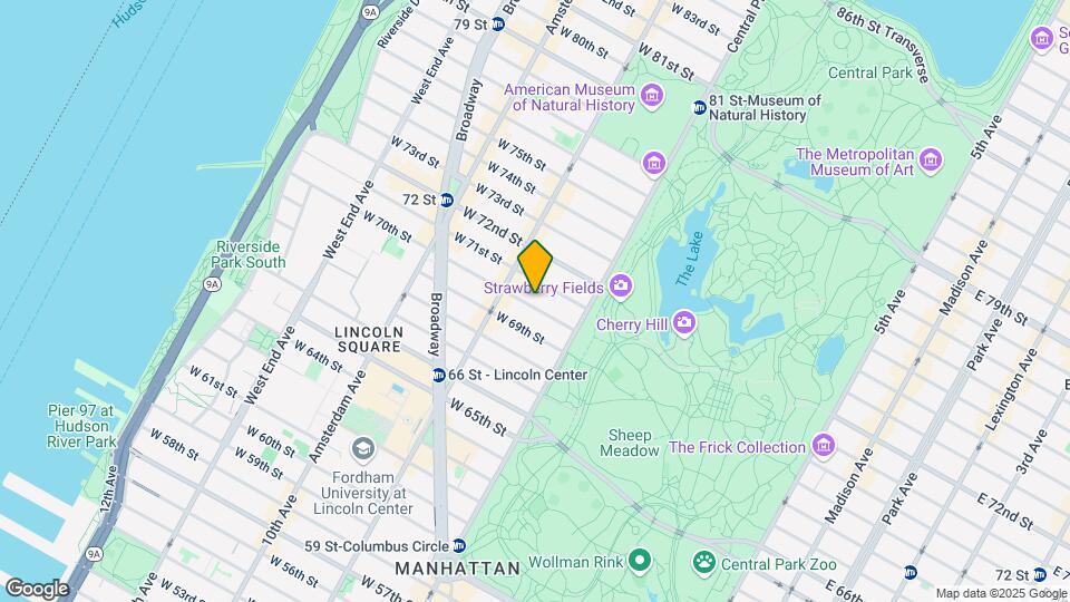 45 W 70th St Map and Location Details