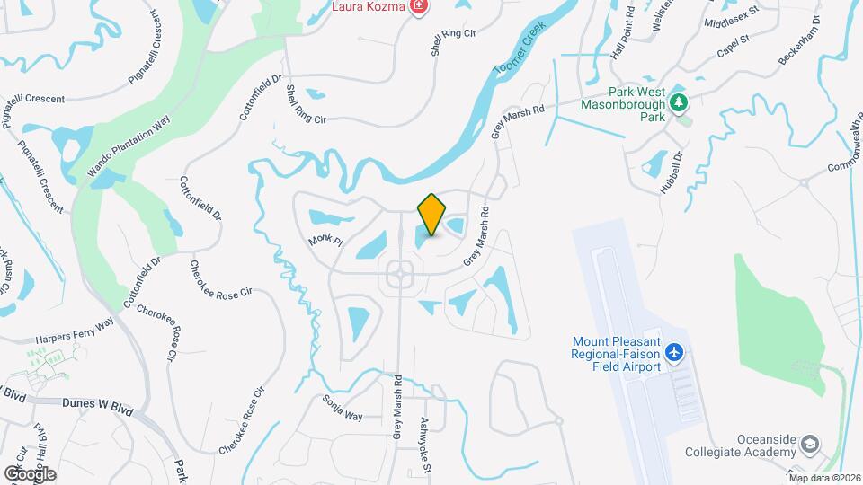 1822 S James Gregarie Rd Map and Location Details