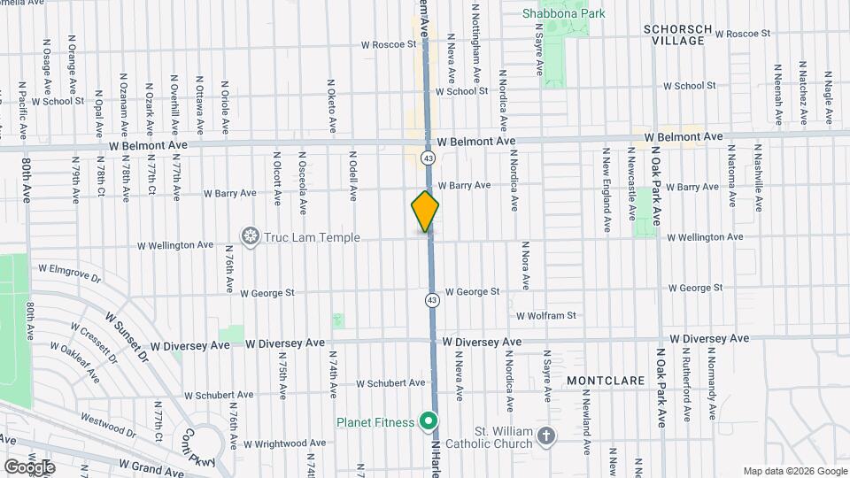 7206 W Wellington Ave Mapa y Detalles de la Ubicación