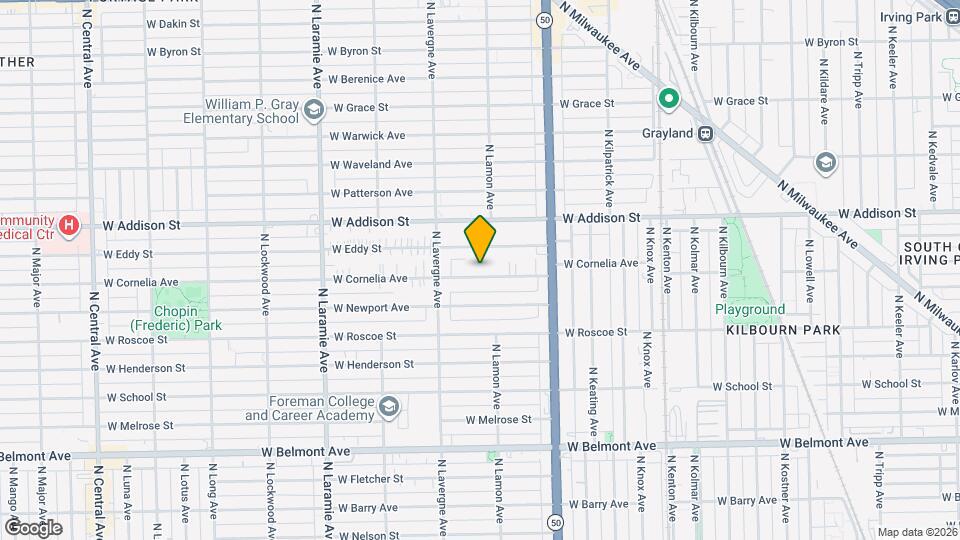 4912 W Cornelia Ave, Unit 1 Map and Location Details