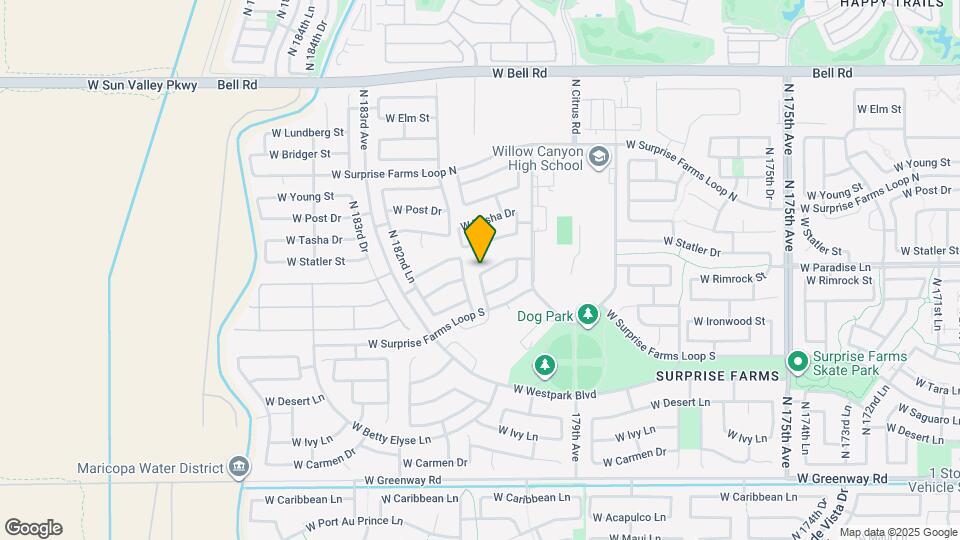 18096 W Paradise Ln Map and Location Details