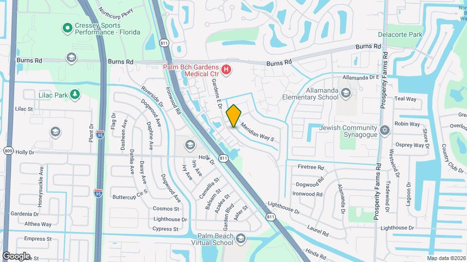 3229 Gardens E Dr, Unit Apt. C Map and Location Details