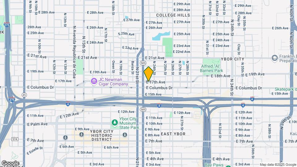 2211 E 17th Ave Map and Location Details