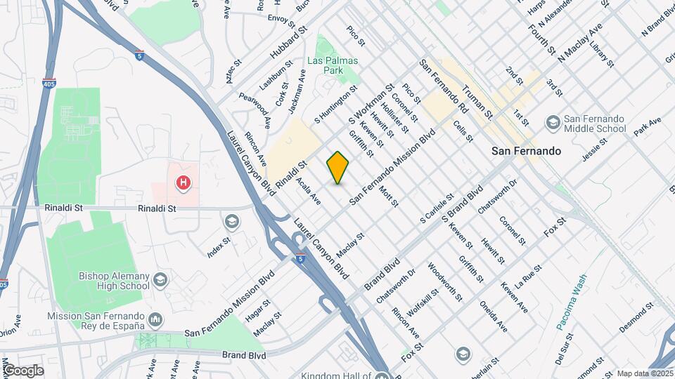 1230 Omelveny Ave Map and Location Details