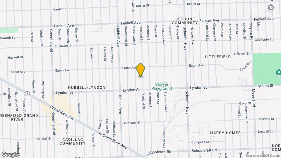 14575 Freeland St Map and Location Details