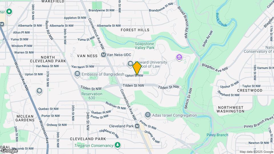 2906 Upton St NW Map and Location Details