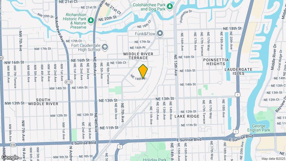 1006 NE 14th Pl Map and Location Details