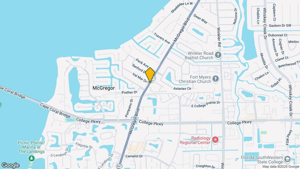 12505 McGregor Blvd Map and Location Details