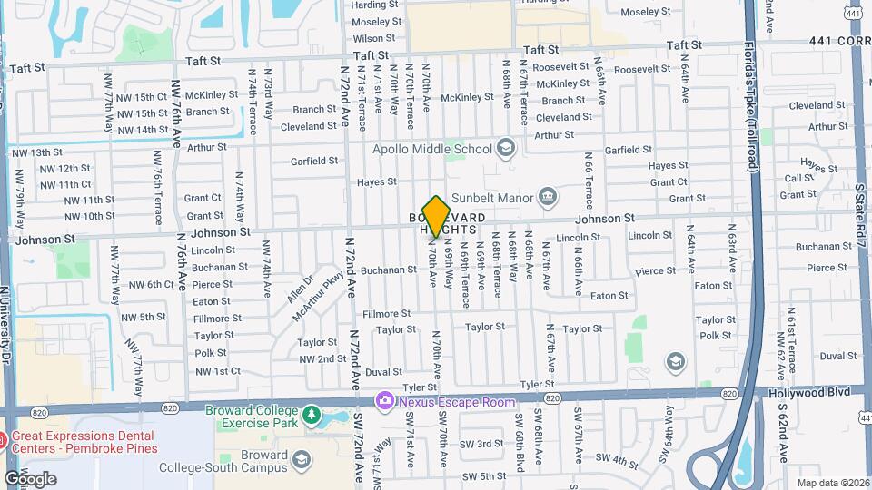 801 N 70th Ave Map and Location Details
