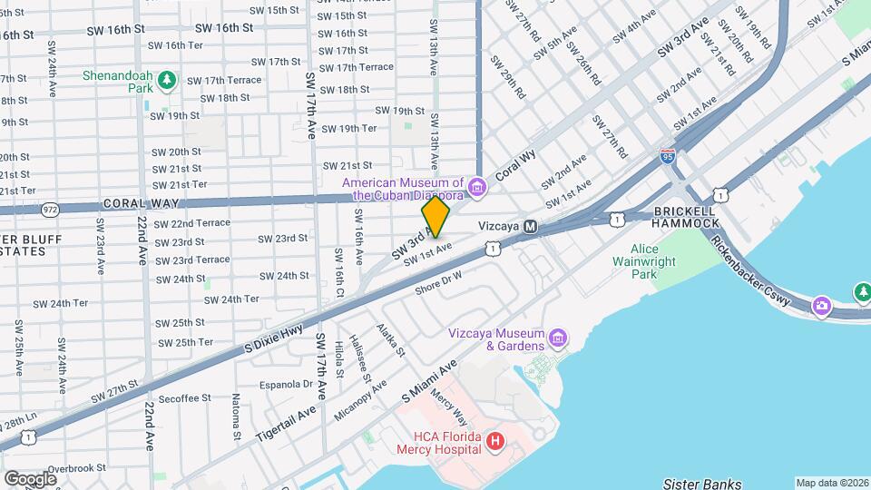 3538 SW 1st Ave Map and Location Details