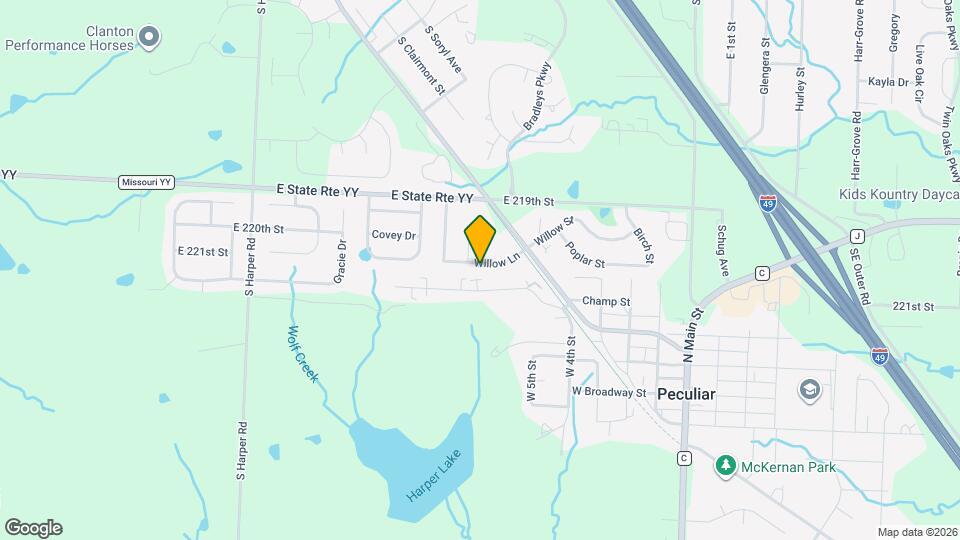 619 Willow Ln Map and Location Details