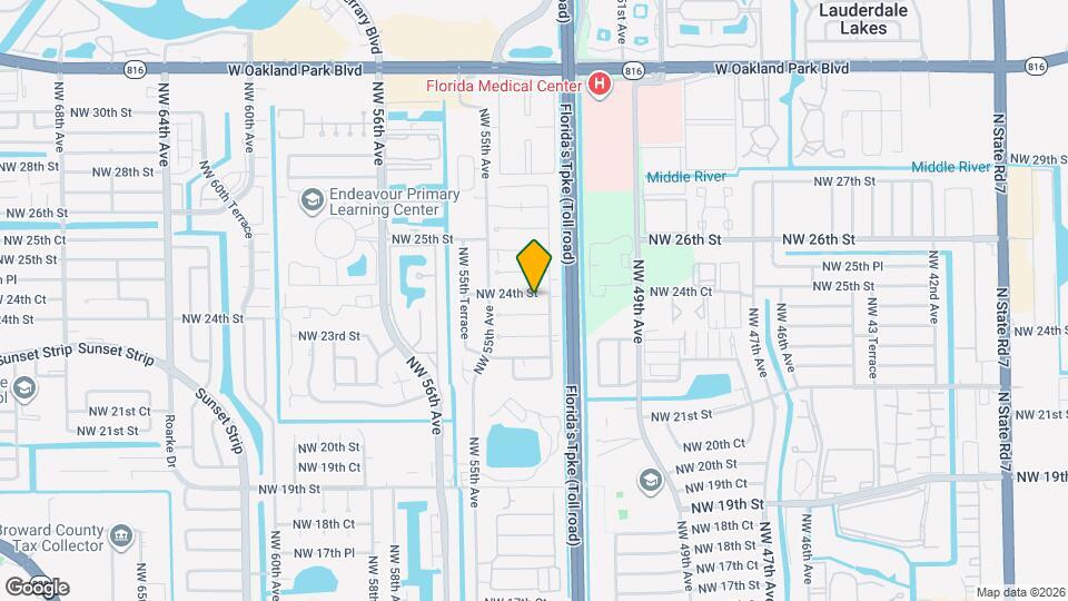 5220 NW 24th St Map and Location Details