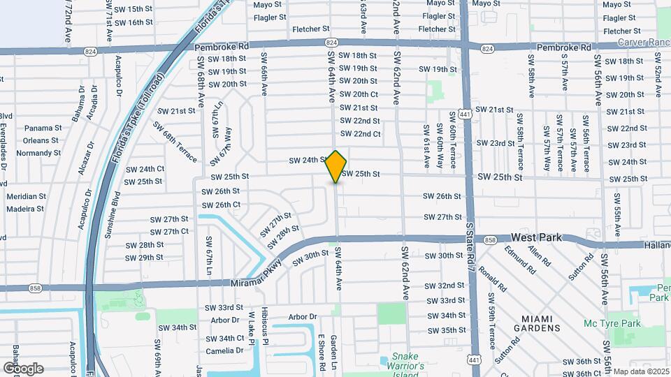 2575 SW 64th Ave Map and Location Details