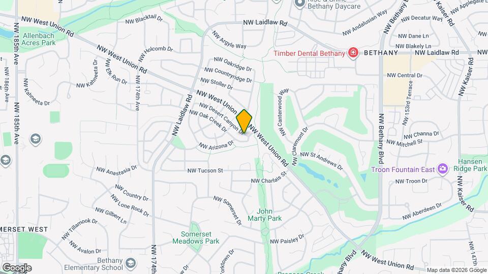 16586 NW Desert Canyon Dr Map and Location Details