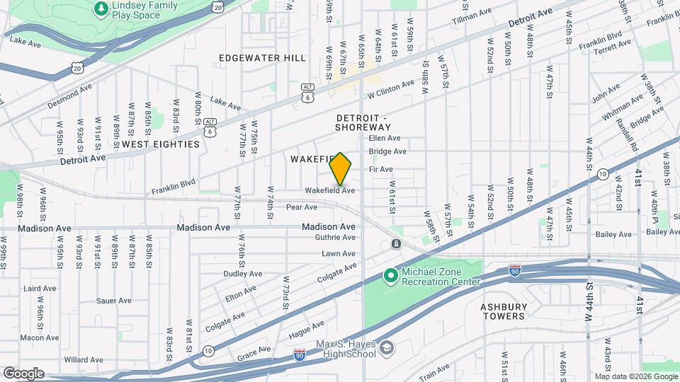 6613 Wakefield Ave Map and Location Details