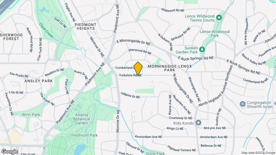 701 Yorkshire Rd NE, Unit Terrace level suite Map and Location Details