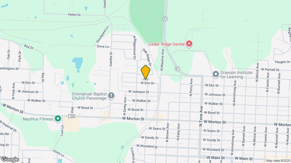 1603 W Elm St Mapa y Detalles de la Ubicación