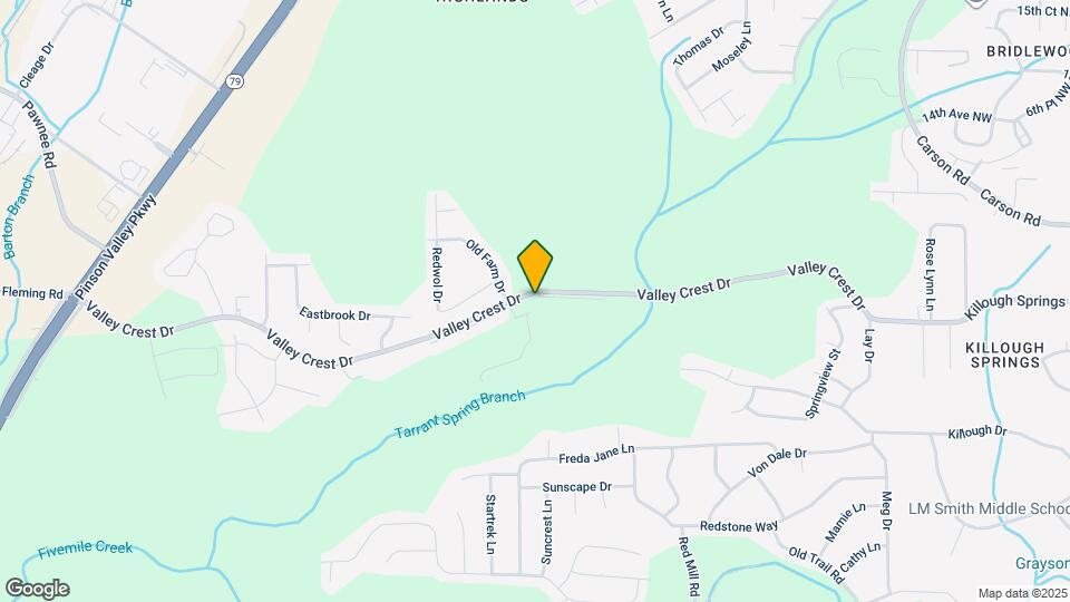 339 Valley Crest Dr Map and Location Details