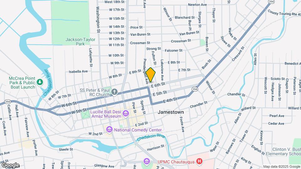 307 E 6th St Mapa y Detalles de la Ubicación
