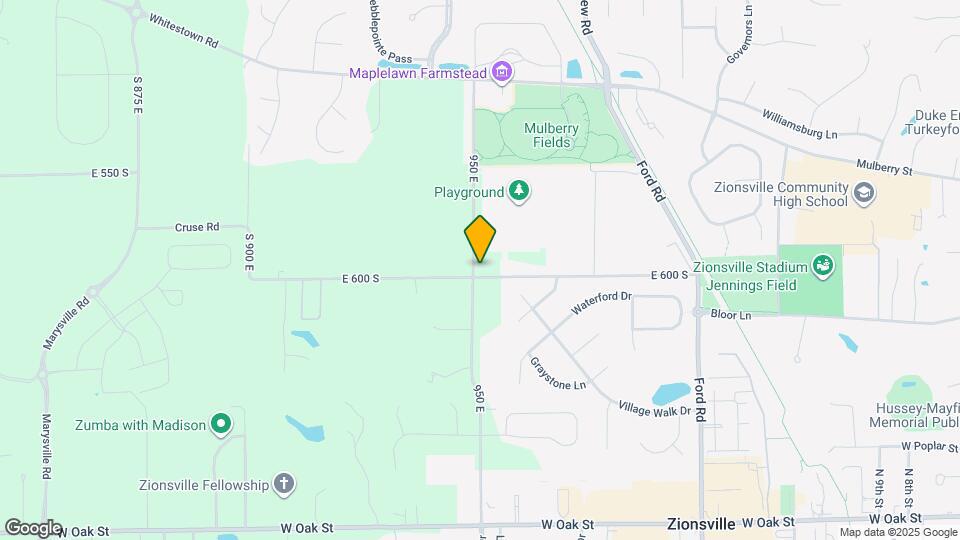 9502 E 600 S Map and Location Details