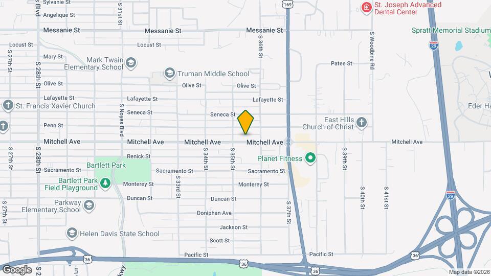 3511 Mitchell Ave Map and Location Details