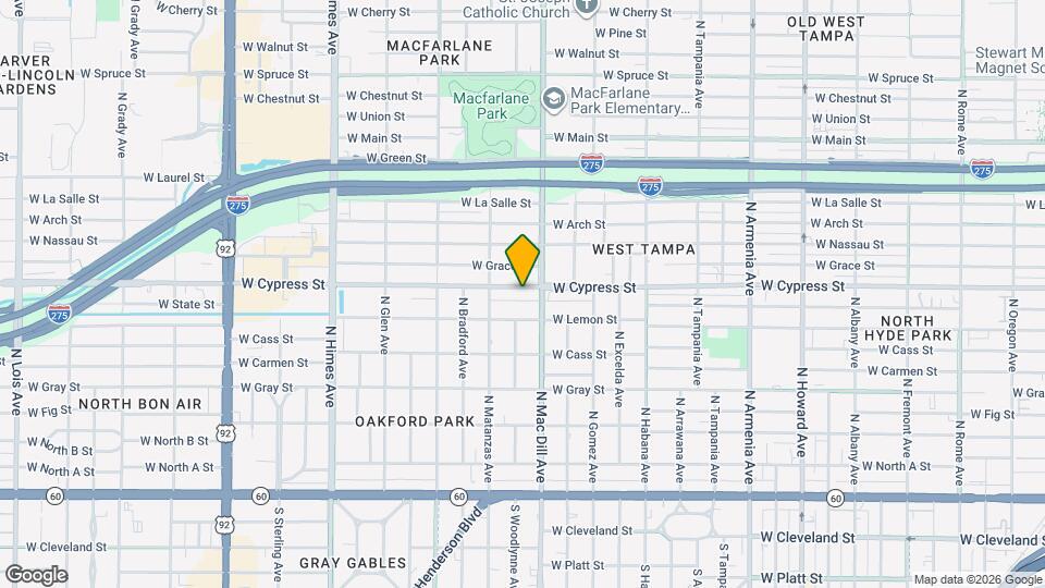 3108 W Cypress St Map and Location Details