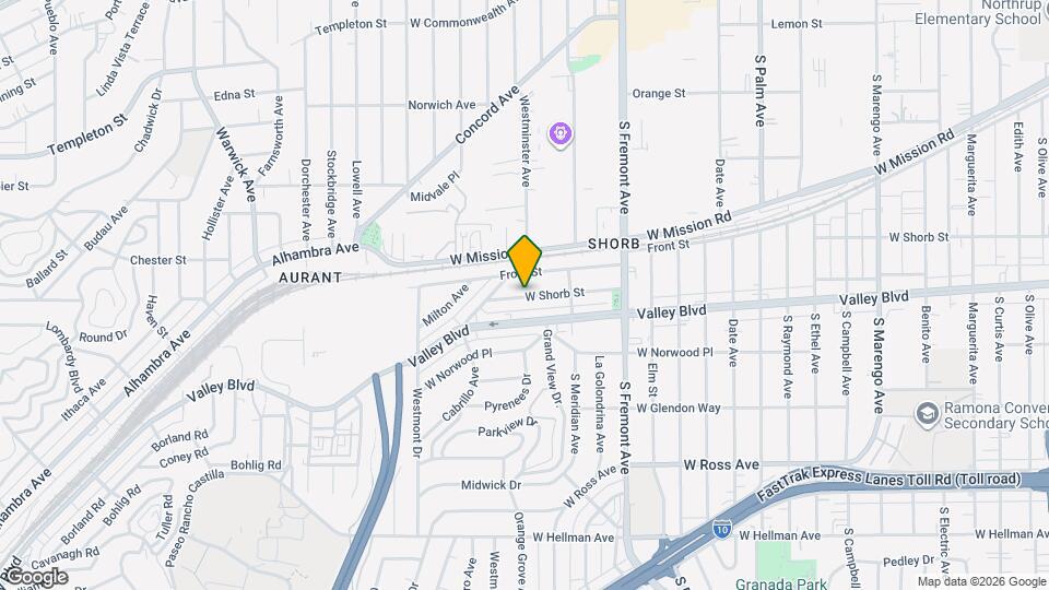 2927 W Shorb St Map and Location Details