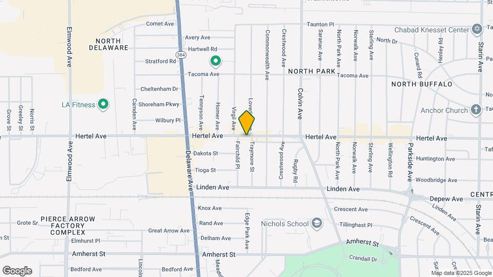 1205 Hertel Ave Map and Location Details