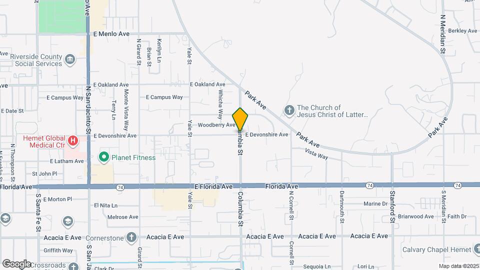 25508 Columbia St Map and Location Details