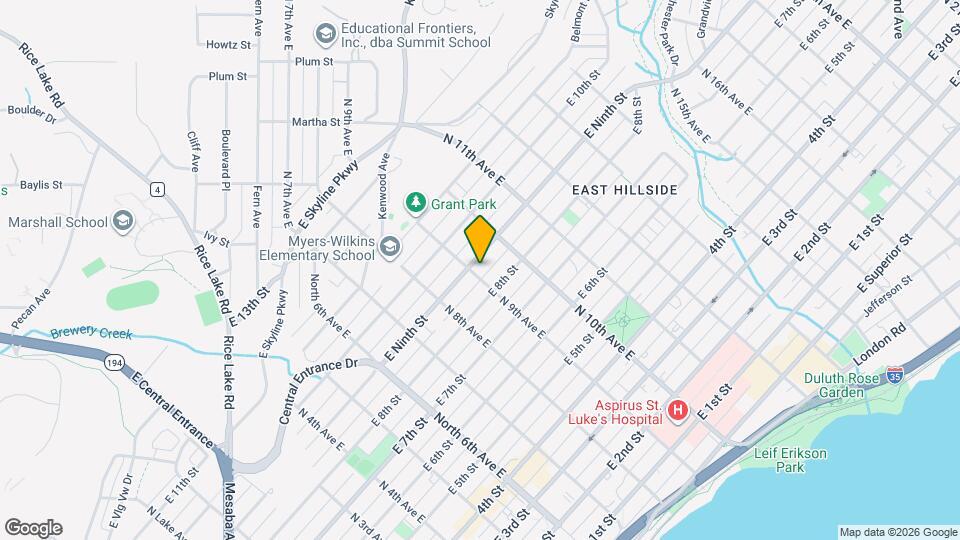 822 N 9th Ave E Map and Location Details