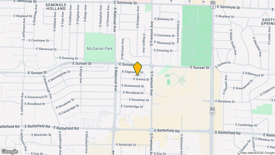 1321 E Gretna St Map and Location Details