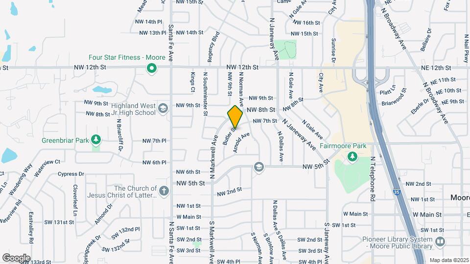 820 Butler St Map and Location Details